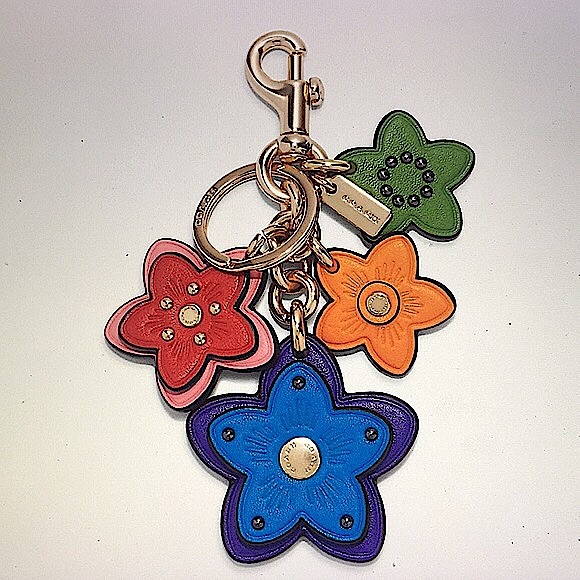 COACH - WILDFLOWER CLUSTER BAG CHARM IN COLORBLOCK - Picture 3 of 12